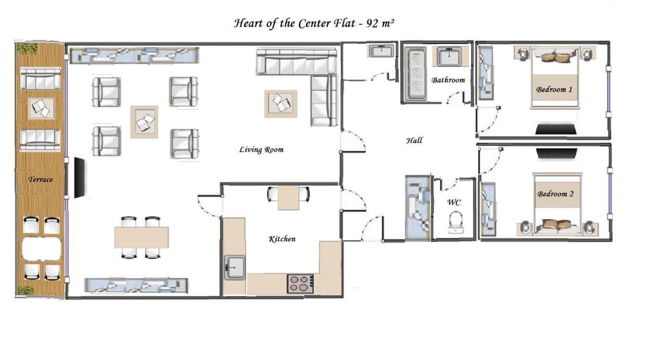 Heart Of Nice- Modern Elegant 2Br Flat Big Terrace 外观 照片
